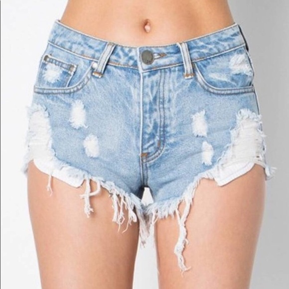 Signature8 Pants - SIGNATURE 8 SHORTS DENIM DISTRESSED WOMEN - S8210